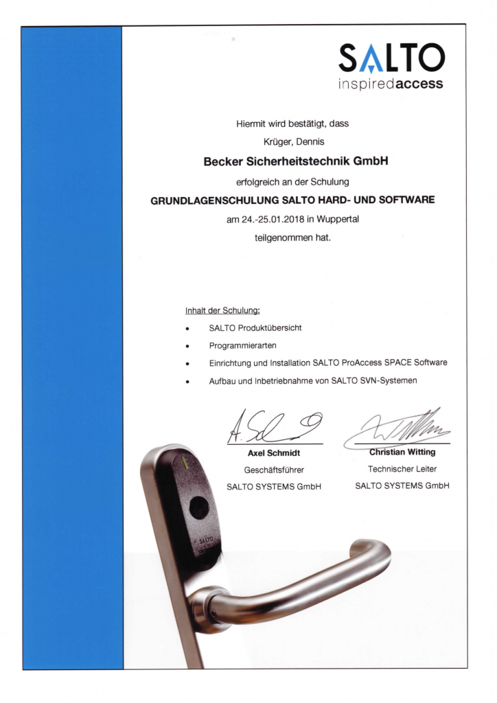 SALTO_Grundlagenschulung